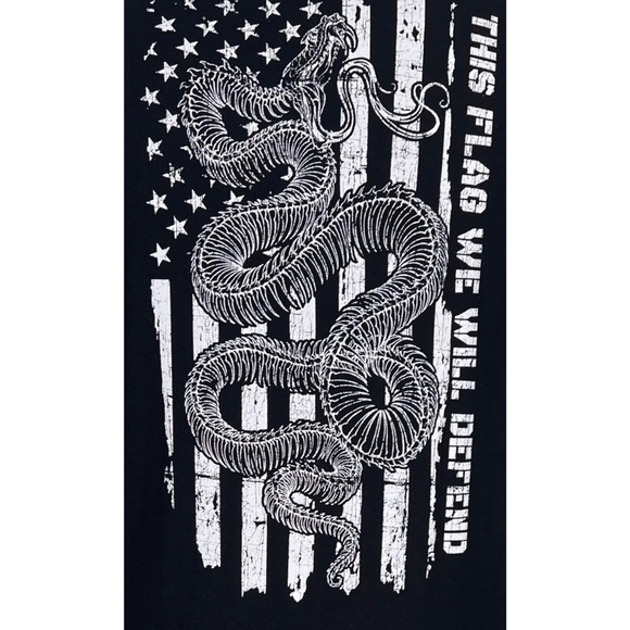 Howitzer Style Men's T-Shirt DEFEND FLAG Military Grunt MFG - Picture 7 of 10
